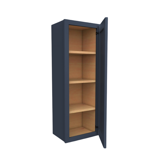 Wall Cabinet 1 Door, 3 Shelves 15" W x 42" H x 12" D