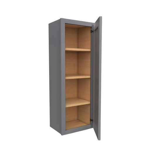 Wall Cabinet 1 Door, 3 Shelves 18" W x 42" H x 12" D