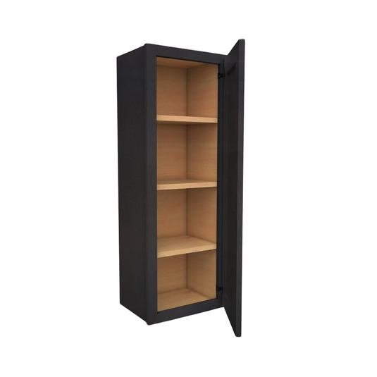 Wall Cabinet 1 Door, 3 Shelves 15" W x 42" H x 12" D