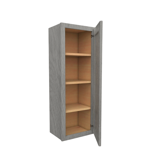 Wall Cabinet 1 Door, 3 Shelves 18" W x 42" H x 12" D