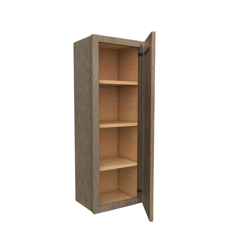 Load image into Gallery viewer, W1242 Soft Edge 1 Door Wall Cabinet with 3 Shelves, 12W x 42H x 12D inch
