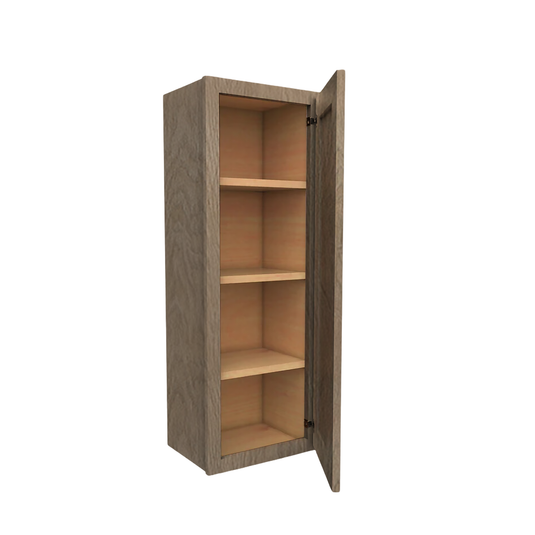 Wall Cabinet 1 Door, 3 Shelves 21" W x 42" H x 12" D