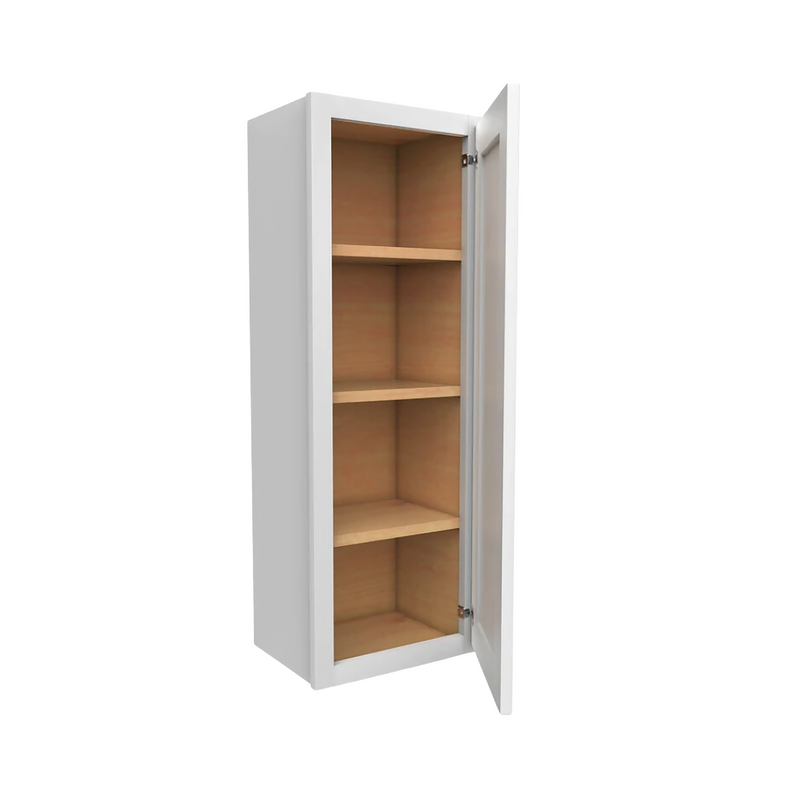 Load image into Gallery viewer, W1242 Soft Edge 1 Door Wall Cabinet with 3 Shelves, 12W x 42H x 12D inch
