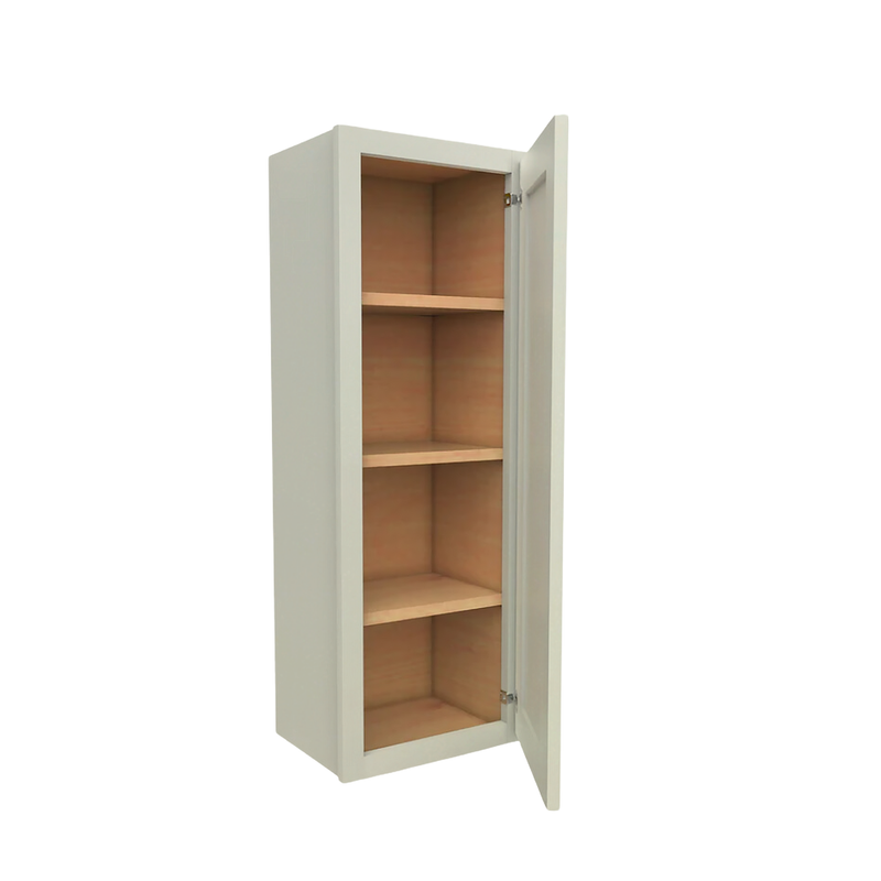 Load image into Gallery viewer, W1242 Soft Edge 1 Door Wall Cabinet with 3 Shelves, 12W x 42H x 12D inch
