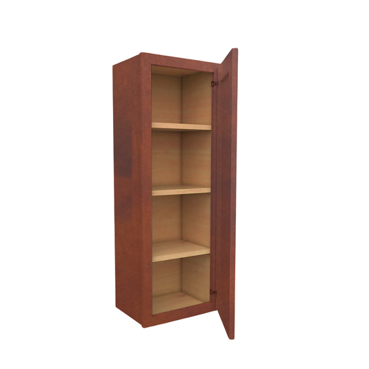 Wall Cabinet 1 Door, 3 Shelves 18" W x 42" H x 12" D