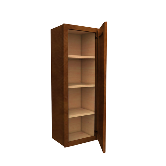 Wall Cabinet 1 Door, 3 Shelves 18" W x 42" H x 12" D