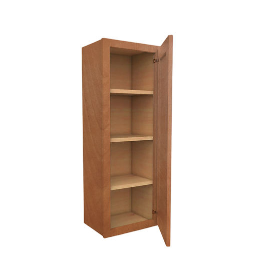 Wall Cabinet 1 Door, 3 Shelves 18" W x 42" H x 12" D