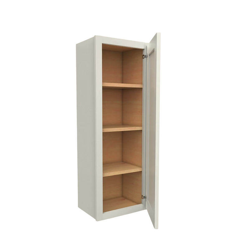 Load image into Gallery viewer, W1242 Soft Edge 1 Door Wall Cabinet with 3 Shelves, 12W x 42H x 12D inch
