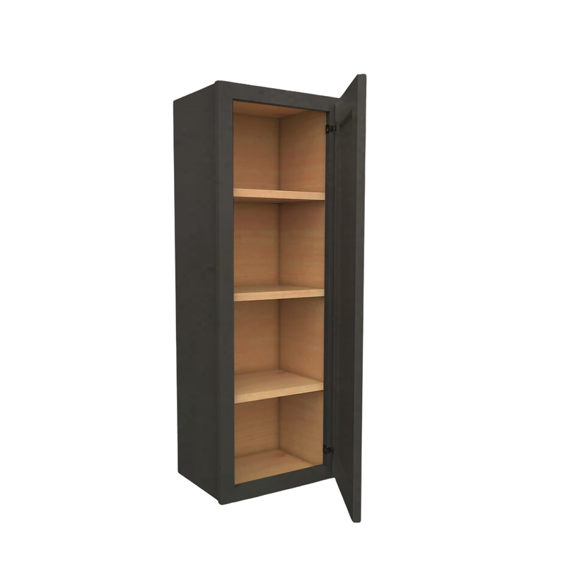 Load image into Gallery viewer, W1242 Soft Edge 1 Door Wall Cabinet with 3 Shelves, 12W x 42H x 12D inch
