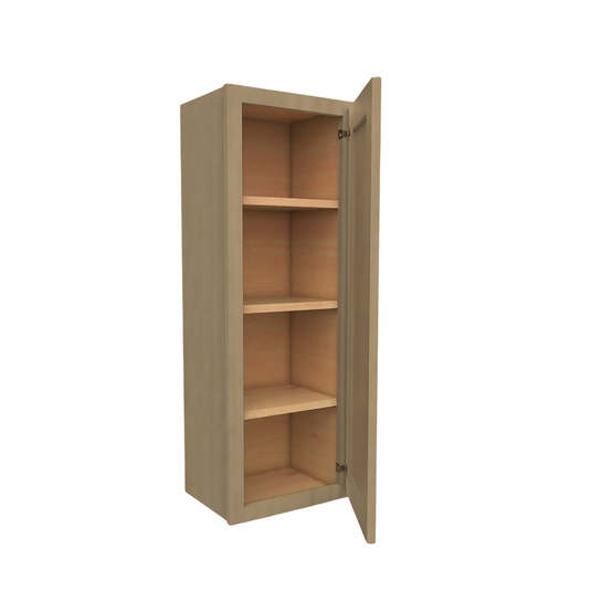 Wall Cabinet 1 Door, 3 Shelves 18" W x 42" H x 12" D