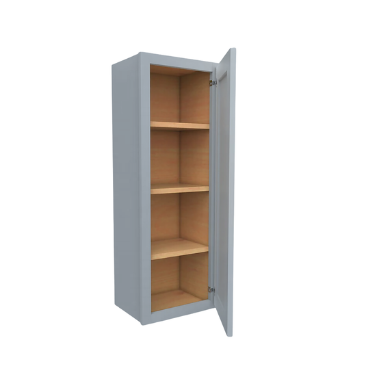 Wall Cabinet 1 Door, 3 Shelves 18" W x 42" H x 12" D