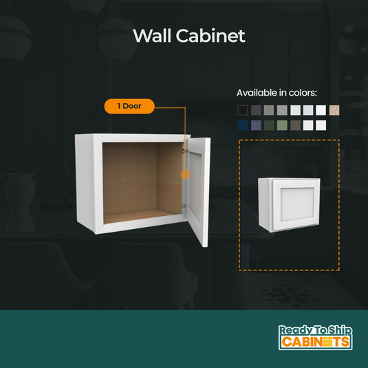 Wall storage cabinet, 15" W x 15" H x 12" D