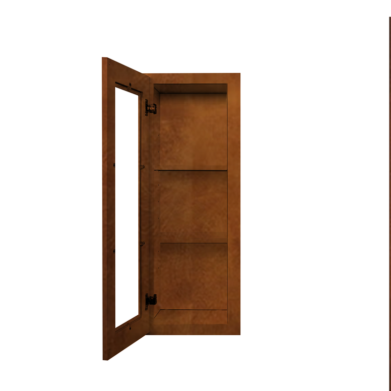 Load image into Gallery viewer, Wall Cabinet 1 Glass Door, 2 Shelves 15&quot; W x 30&quot; H x 12&quot; D
