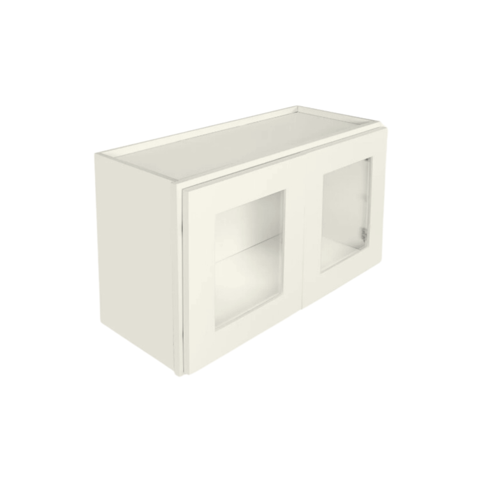 Wall Cabinet 2 Frosted Glass Doors 24