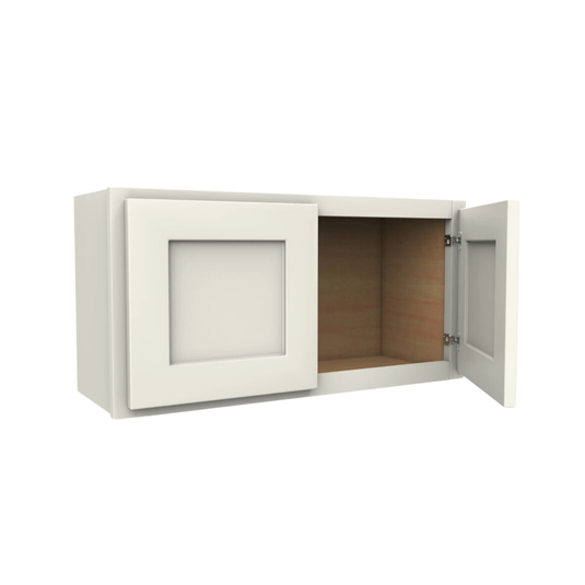 Wall Cabinet 2 Doors, 30" W x 15" H x 12" D