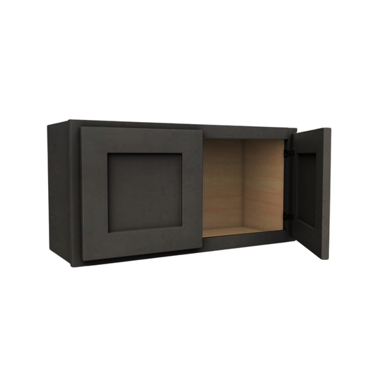 Wall Cabinet 2 Doors, 30" W x 15" H x 12" D