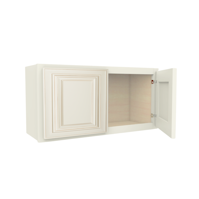 Load image into Gallery viewer, W3615 Soft Edge 2 Door Wall Cabinet, 36W x 15H x 12D inch
