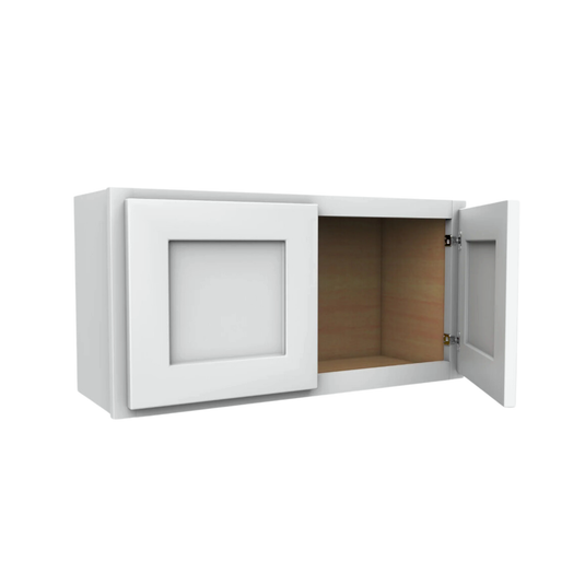 Wall Cabinet 2 Doors, 30" W x 15" H x 12" D