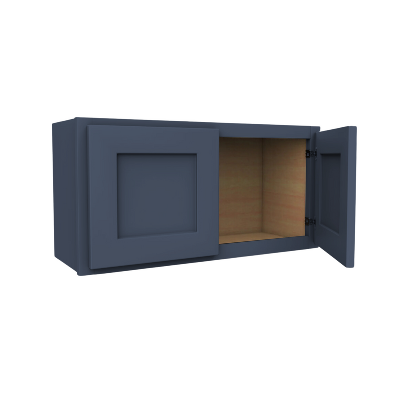 Load image into Gallery viewer, W3615 Soft Edge 2 Door Wall Cabinet, 36W x 15H x 12D inch
