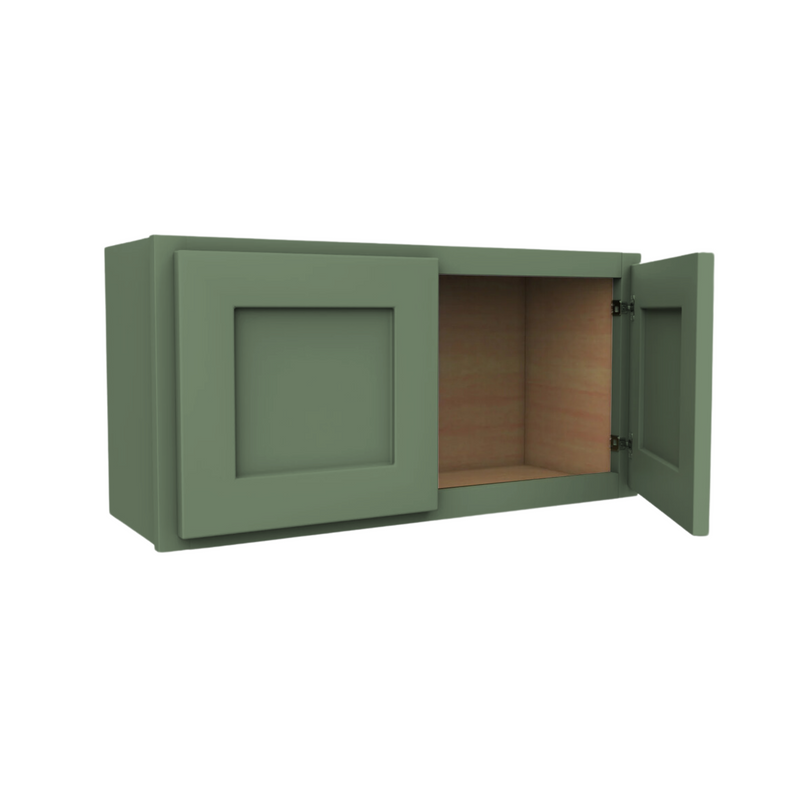 Load image into Gallery viewer, W3615 Soft Edge 2 Door Wall Cabinet, 36W x 15H x 12D inch
