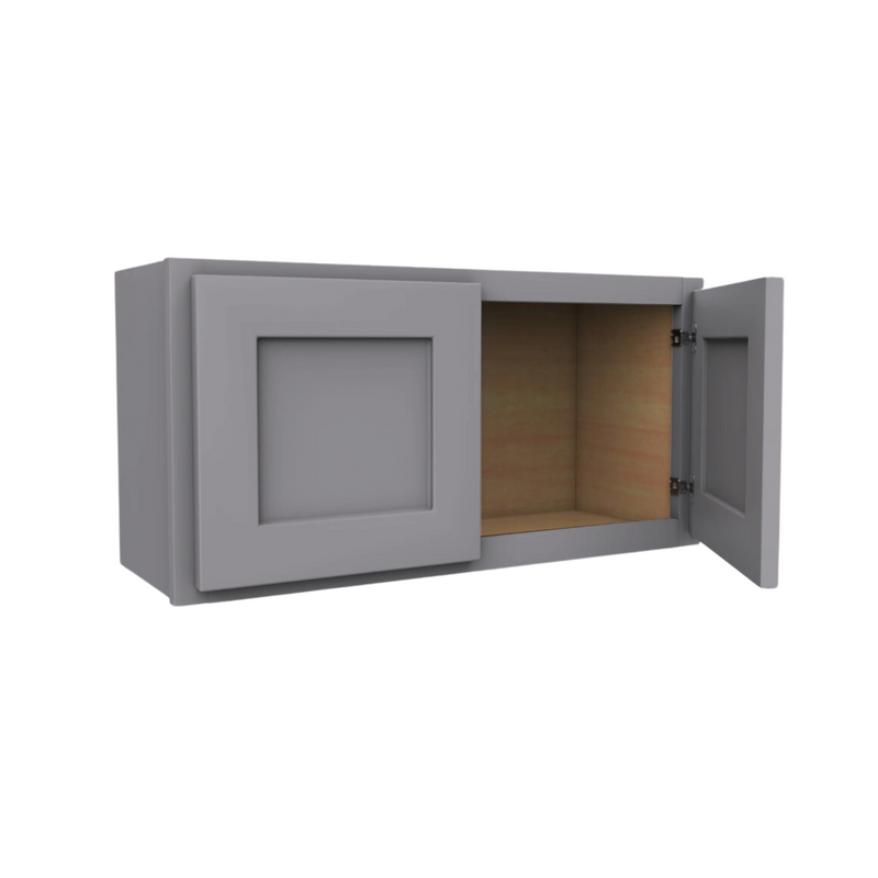 Load image into Gallery viewer, W3615 Soft Edge 2 Door Wall Cabinet, 36W x 15H x 12D inch
