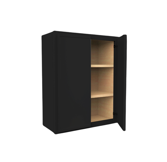 W3036 Soft Edge 2 Door Wall Cabinet with 2 Shelves, 30W x 36H x 12D inch