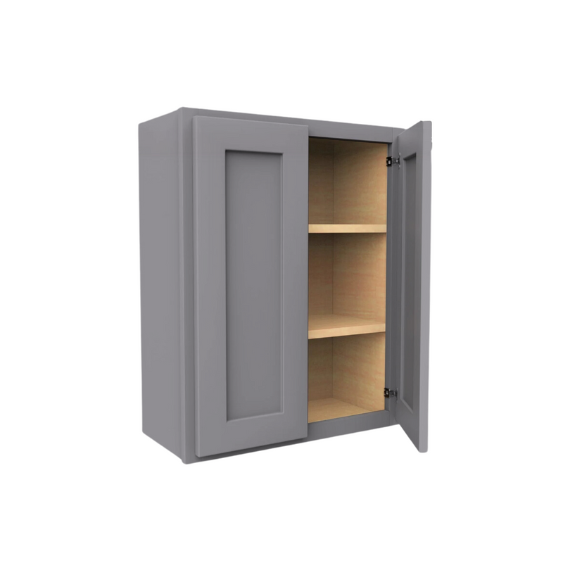 Load image into Gallery viewer, W2430 Soft Edge 2 Door Wall Cabinet with 2 Shelves, 24W x 30H x 12D inch
