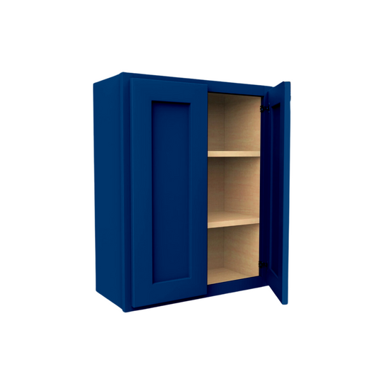 W2430 Soft Edge 2 Door Wall Cabinet with 2 Shelves, 24W x 30H x 12D inch