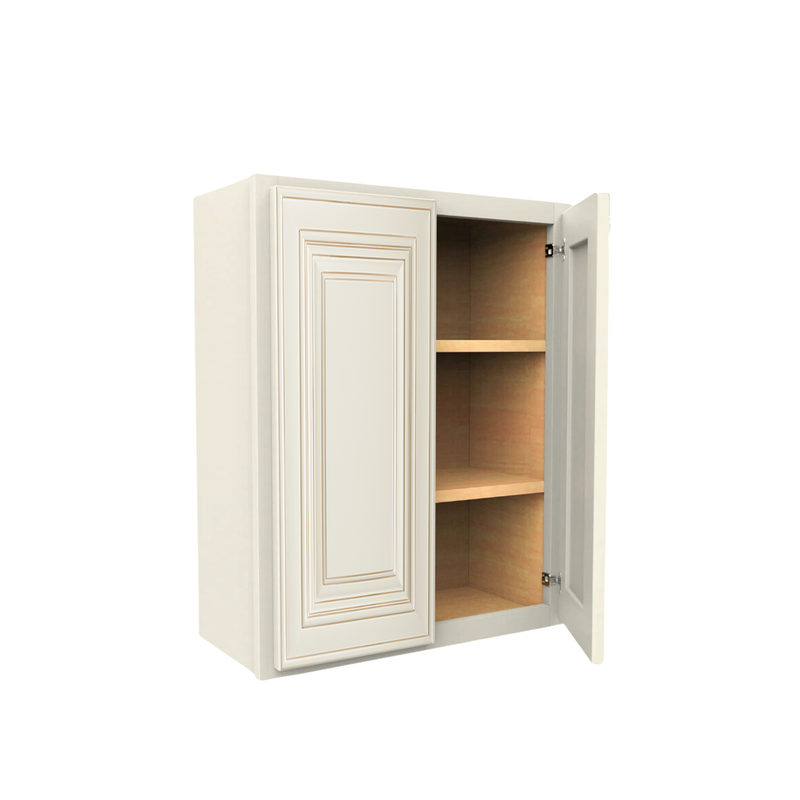 Load image into Gallery viewer, W3330 Soft Edge 2 Door Wall Cabinet with 2 Shelves, 33W x 30H x 12D inch
