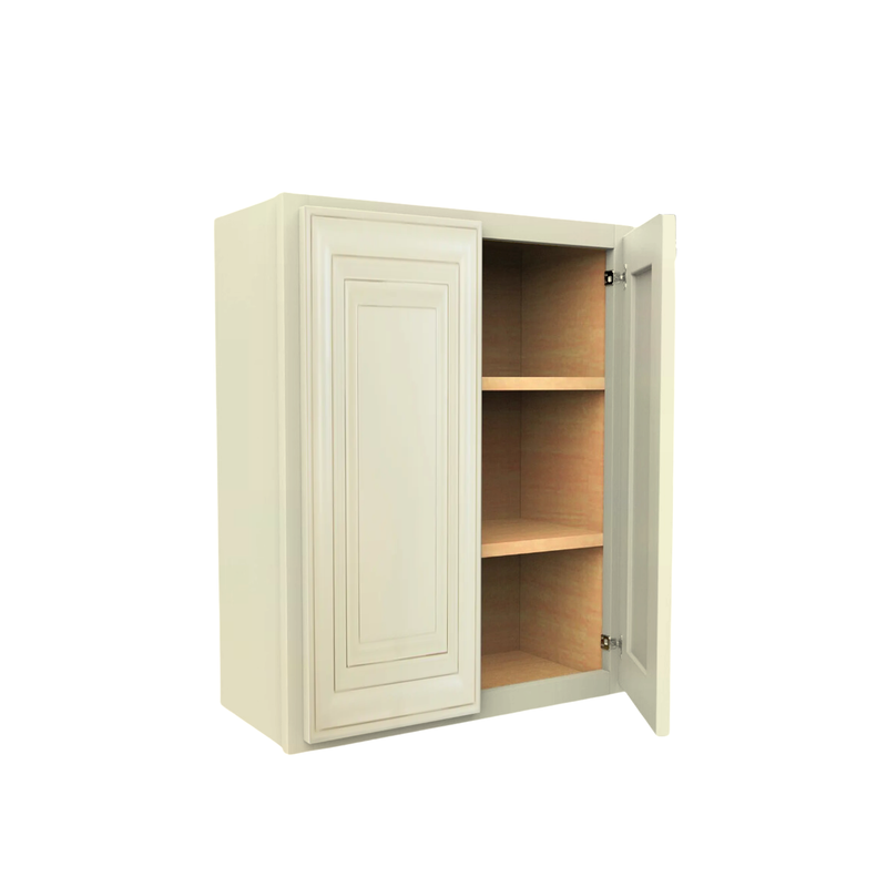 Load image into Gallery viewer, W2730 Soft Edge 2 Door Wall Cabinet with 2 Shelves, 27W x 30H x 12D inch
