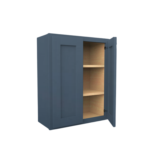 W3036 Soft Edge 2 Door Wall Cabinet with 2 Shelves, 30W x 36H x 12D inch