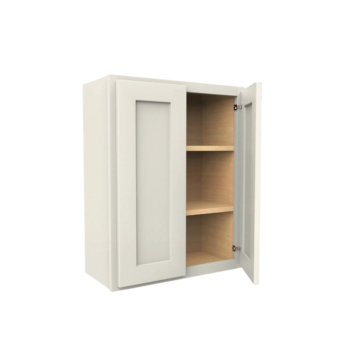 W3036 Soft Edge 2 Door Wall Cabinet with 2 Shelves, 30W x 36H x 12D inch