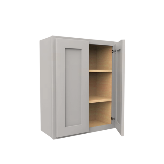 W3036 Soft Edge 2 Door Wall Cabinet with 2 Shelves, 30W x 36H x 12D inch