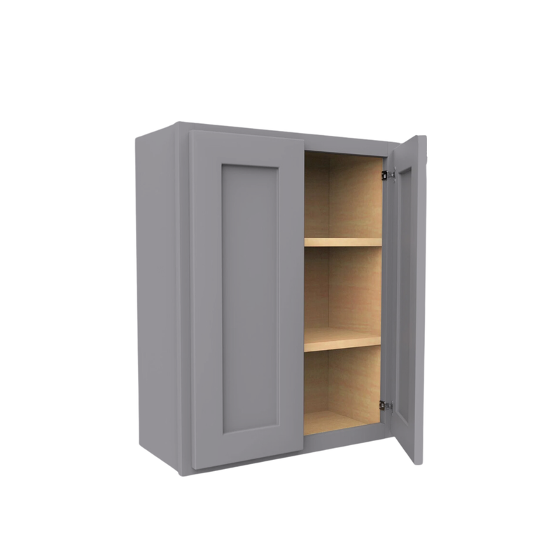 Load image into Gallery viewer, W2430 Soft Edge 2 Door Wall Cabinet with 2 Shelves, 24W x 30H x 12D inch
