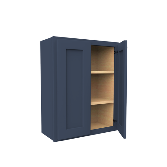 Wall Cabinet 2 Doors, 2 Shelves 27" W x 36" H x 12" D