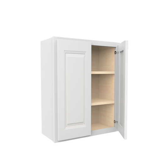 Wall Cabinet 2 Doors, 2 Shelves 27" W x 36" H x 12" D