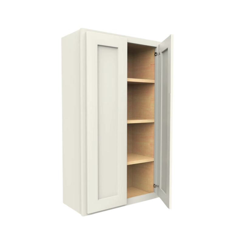 Load image into Gallery viewer, W2742 Soft Edge 2 Door Wall Cabinet with 3 Shelves, 27W x 42H x 12D inch
