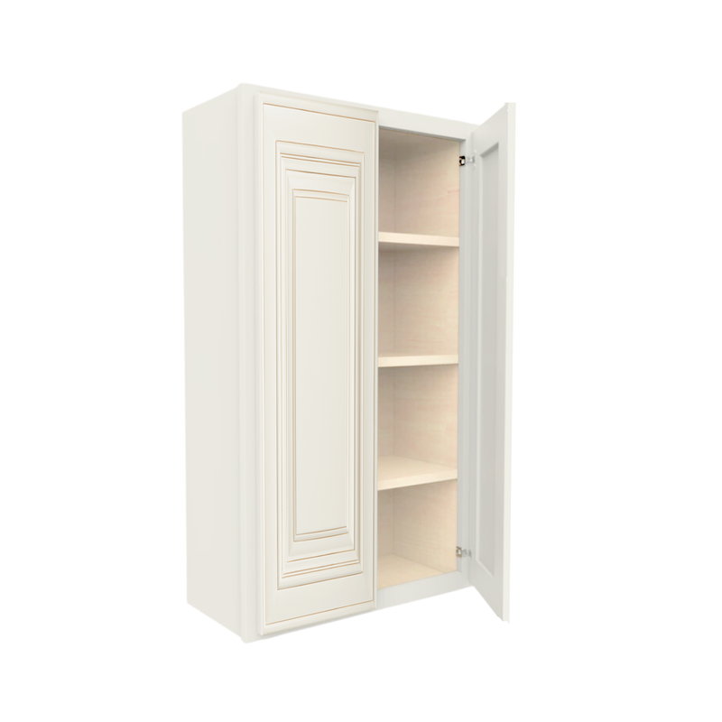 Load image into Gallery viewer, W2442 Soft Edge 2 Door Wall Cabinet with 3 Shelves, 24W x 42H x 12D inch
