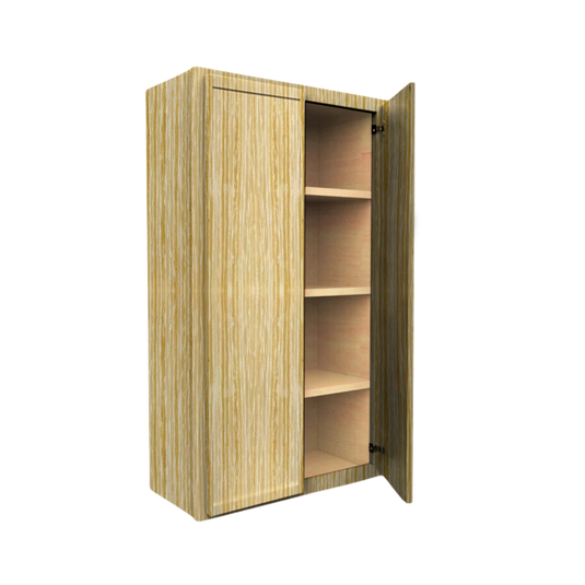 W3042 Soft Edge 2 Door Wall Cabinet with 3 Shelves, 30W x 42H x 12D inch