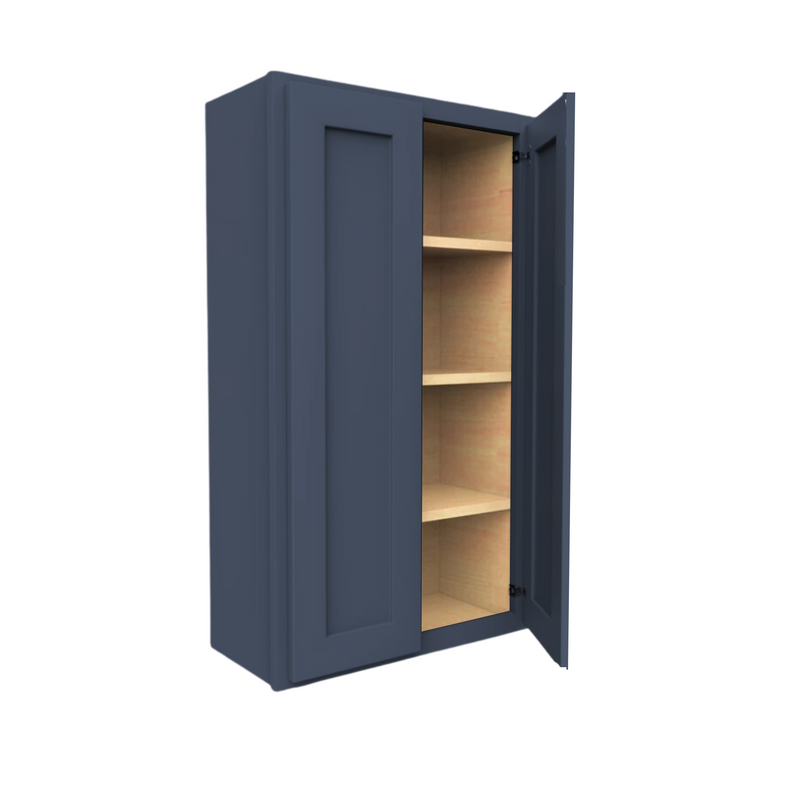 Load image into Gallery viewer, W3042 Soft Edge 2 Door Wall Cabinet with 3 Shelves, 30W x 42H x 12D inch
