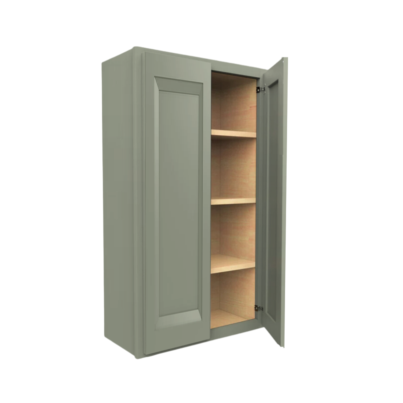 Load image into Gallery viewer, W2742 Soft Edge 2 Door Wall Cabinet with 3 Shelves, 27W x 42H x 12D inch
