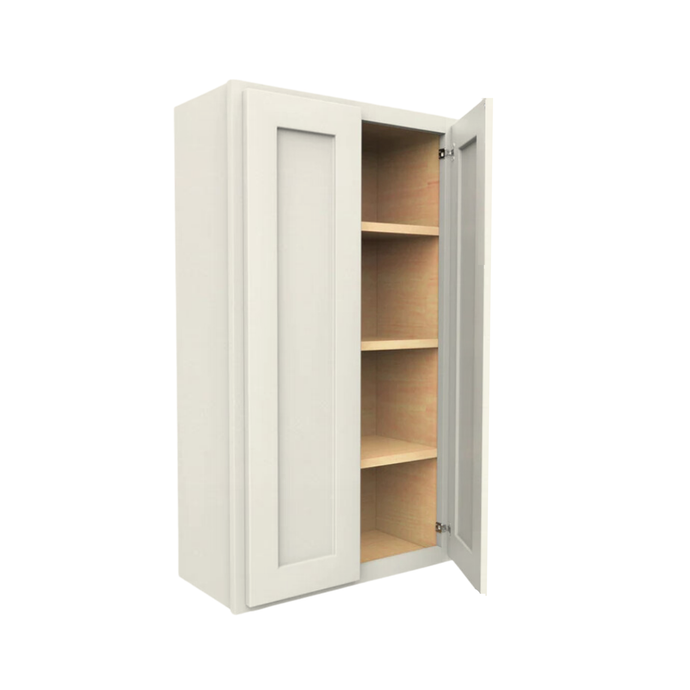 W2742 Soft Edge 2 Door Wall Cabinet with 3 Shelves, 27W x 42H x 12D inch