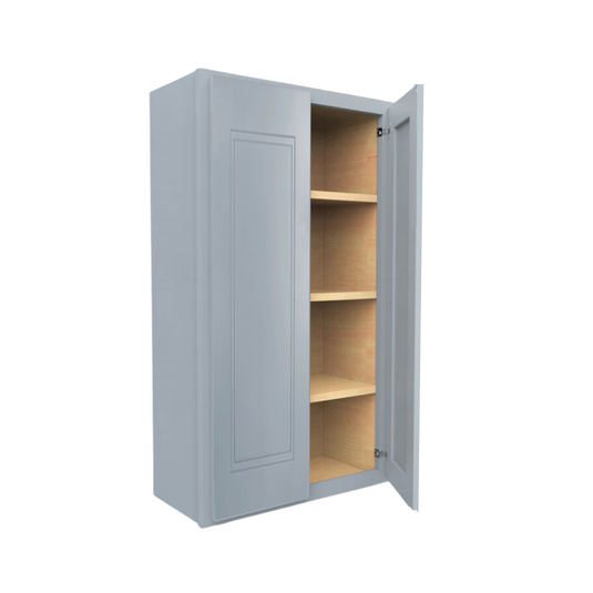 W2742 Soft Edge 2 Door Wall Cabinet with 3 Shelves, 27W x 42H x 12D inch