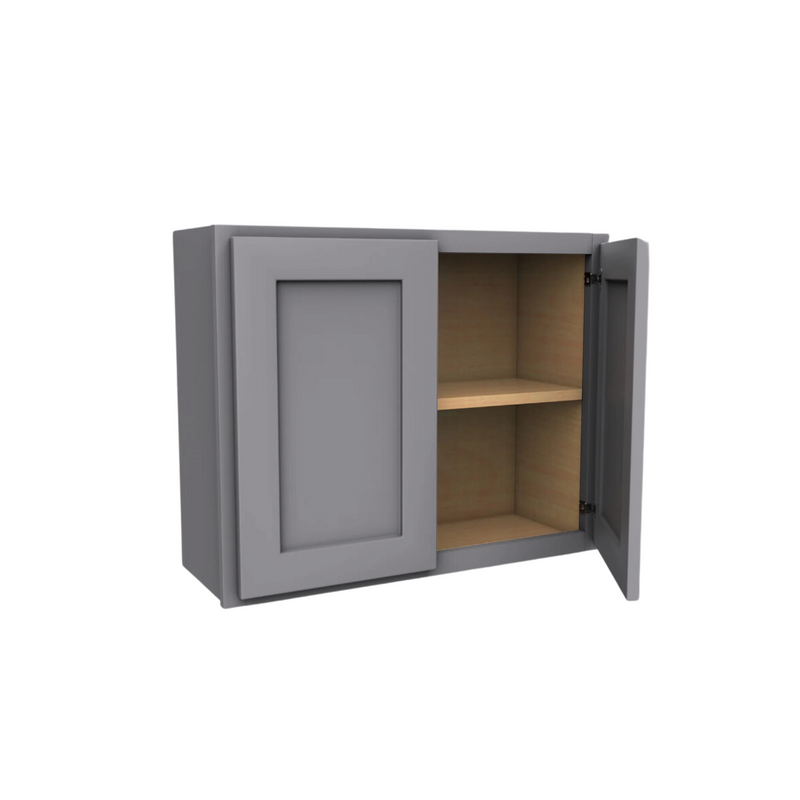 Load image into Gallery viewer, W3024 Soft Edge 2 Door Wall Cabinet, 30W x 24H x 12D inch
