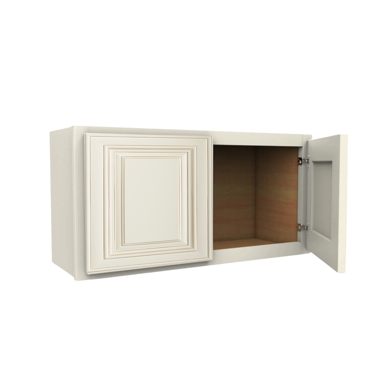 Load image into Gallery viewer, W3612 Soft Edge Plywood 2 Door Wall Cabinet, 36W x 12H x 12D inch
