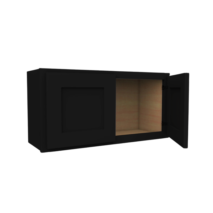 W361524 Soft Edge 2 Door Wall Cabinet, 36W x 15H x 24D inch