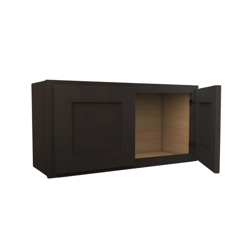 Load image into Gallery viewer, W3012 Soft Edge Plywood 2 Door Kitchen Wall Cabinet, 30W x 12H x 12D inch
