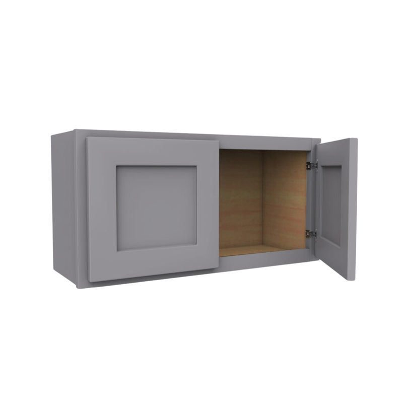 Load image into Gallery viewer, W3615 Soft Edge 2 Door Wall Cabinet, 36W x 15H x 12D inch
