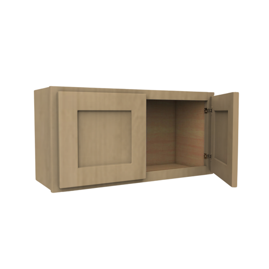 W361224 Soft Edge 2 Door Wall Cabinet, 36W x 12H x 24D inch