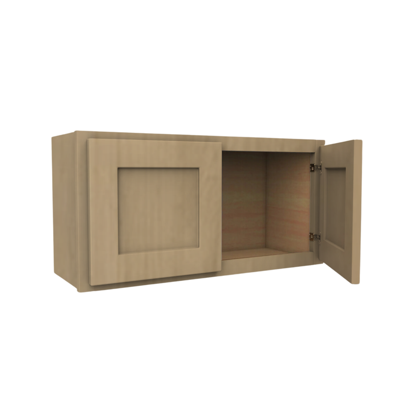 Load image into Gallery viewer, W3018 Soft Edge 2 Door Wall Cabinet, 30W x 18H x 12D inch
